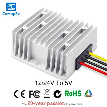 

DC Power Converter DC/DC Step-down 12/24V to DC 5V 20A25A30A Waterproof inverters converters Car Module Auto car power inverter