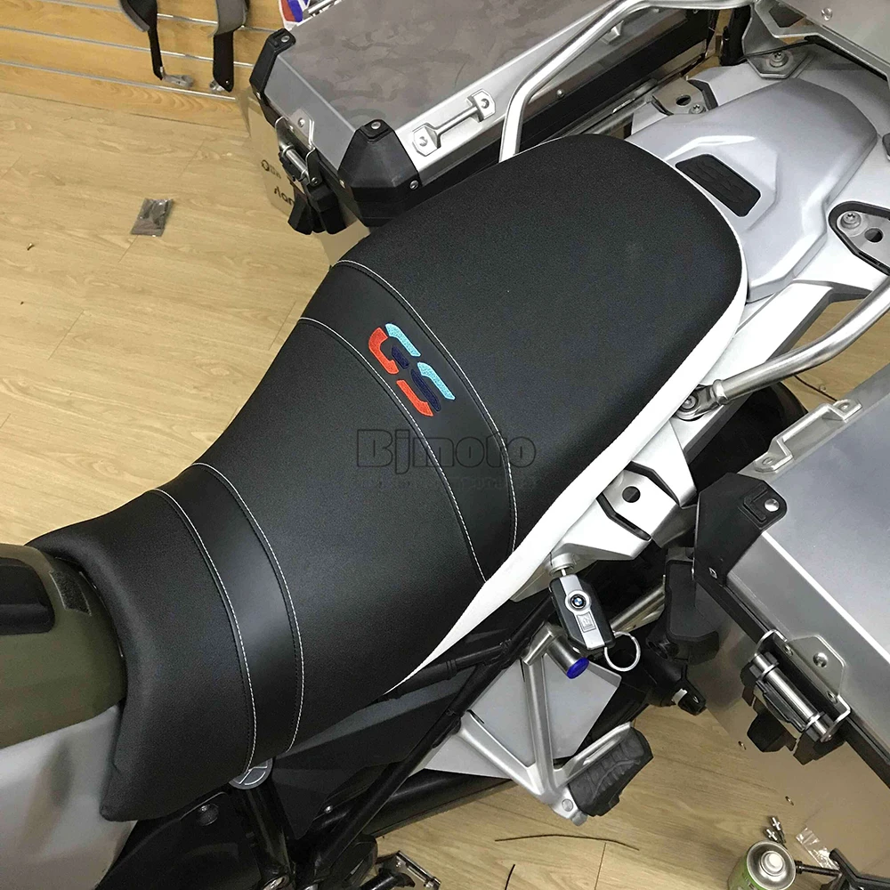 Motorcycle Black Flat Brat Style Tracker Cafe Racer Seat For BMW R1200GS R 1200 GS ADV (11)