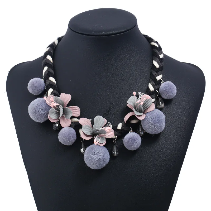 

Big Brand Ethnic Round Statement Necklace Bohemia Style Necklace For Women Vintage Boho Maxi Female Fashion Jewelry