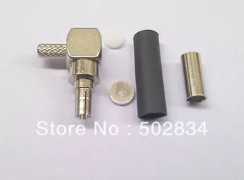 

200pcs/lot CRC9 Male Plug 90 Degree Angle connector Adapter Converter for HUAWEI 3G USB modem RG174 RG316