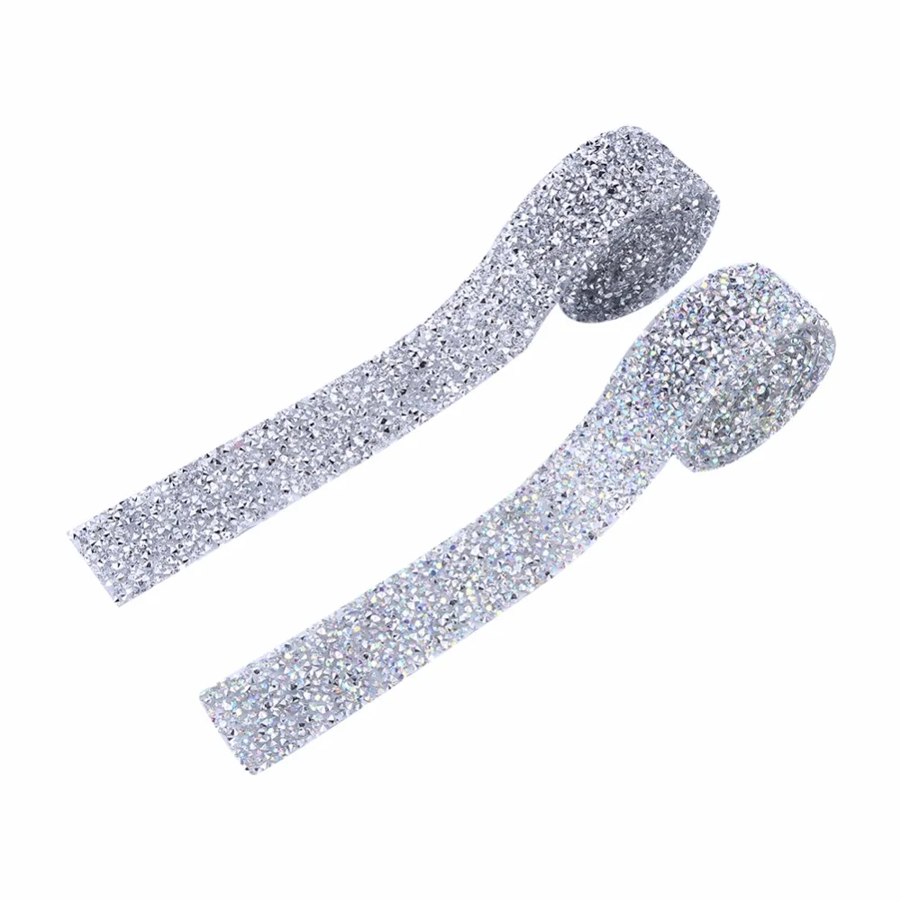 1 Yard Rhinestone Banding 3cm Width Sparkling Crystal Rhinestone