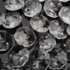 New 14mm 50PCS Chic Luster Crystal Glass Octagonal Beads Clear Chandelier Parts Chandelier Pendant Prism Parts Lighting Decor ► Photo 3/6