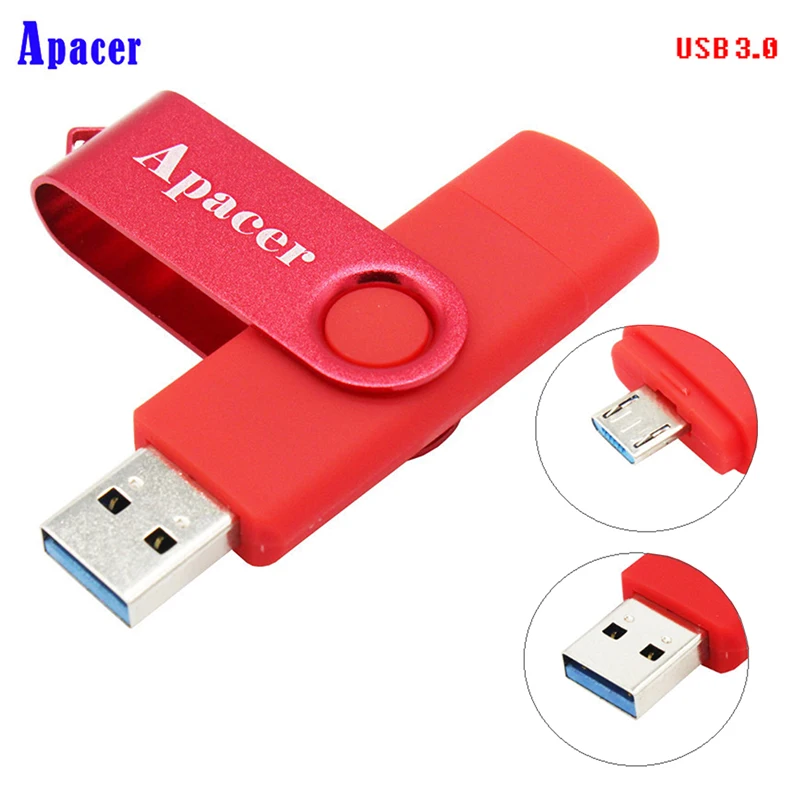 

Apacer 10 Colors usb3.0 OTG Usb Flash Drive 4GB 8GB Pen Drive 16GB 32GB Usb 3.0