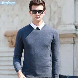Pullover O-Cuello Hombres Marca Ropa 2018 Otoño Invierno Nueva Llegada Suéter de Lana Casual Gris Rojo Negro Delgado Cálido Suéteres Masculinos Pullover O-Cuello Hombres Marca Ropa 2018 Otoño Invierno Nueva Llegada Suéter de Lana Casual Gris Rojo Negro Delgado Cálido Suéteres Masculinos