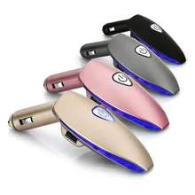 Автомобильный очиститель воздуха с ионизатором освежитель воздуха кислородный луч светодиодный свет Индикатор двойной USB зарядное устройство отрицательный ионный TD326