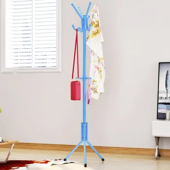 

Modern and simple coat rack landing style assembly hanger Bold antirust tube coat rack Multifunctional storage home furniture