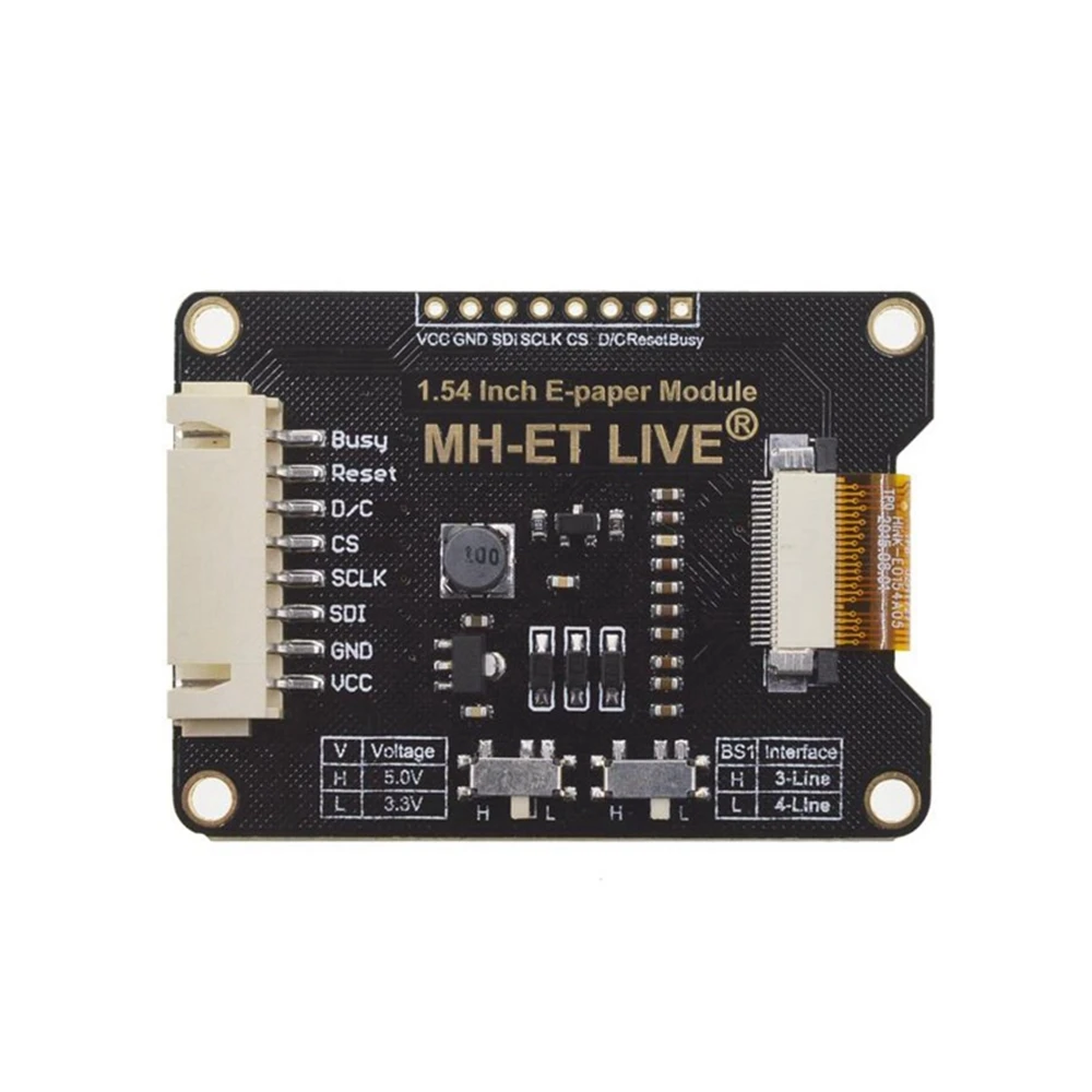 MH-ET LIVE 1,54 дюймов модуль электронной бумаги E-Ink EInk экран дисплея SPI поддержка глобальной/часть для Arduino STM raspberry pi ESP32