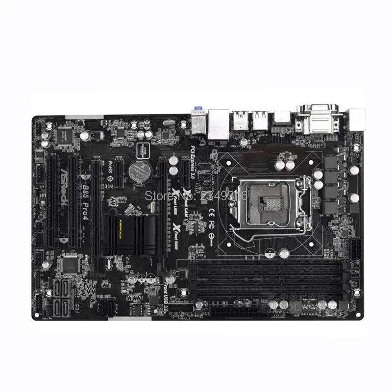Б/у оригинальный слот LGA1150 B85 материнская плата для ASRock Pro4 настольная USB3.0 SATA3 DDR3 |