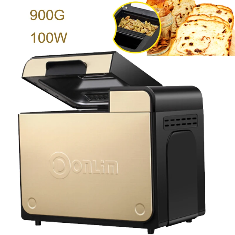 

22%,Home Color Steel Automatic Bread Makers Reservation Timing Bread Making Machine 100W Power off memory Dough Mixer 900g