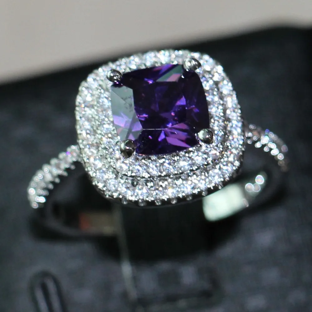 choucong 3ct purple 5a zircon stone 925 sterling silver women engagement wedding band ring us size - Purple Wedding Ring choucong 3ct purple 5a zircon stone 925 sterling silver women engagement wedding band ring us size - Purple Wedding Ring