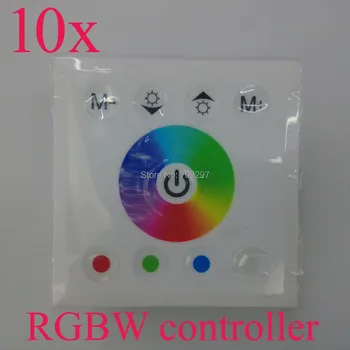 

FREE DHL/FEDEX 10pcs/lot White/Black RGBW touch controller DC12V/24V LED Touch Controller for RGBW led strip T-22