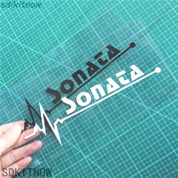 

7x20cm Heart Car Sports Decal Sticker Styling Windows Door Decoration For hyundai sonata 2011 2012 2018 2015 2016 accessories