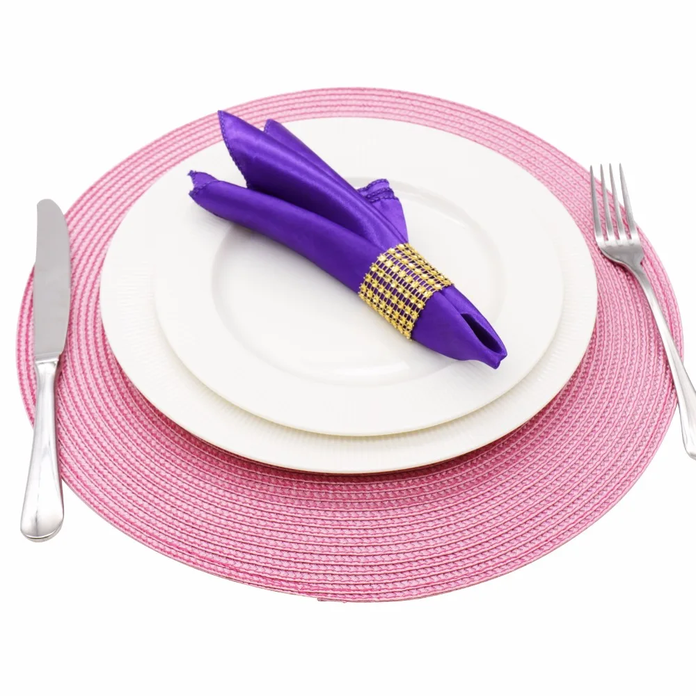 Round Weave Placemat Table Mats Simple Style Dining Napkin Pads Non-Slip Heat Resistant Coaster Cushion Kitchen Party Decoration Round Weave Placemat Table Mats Simple Style Dining Napkin Pads Non-Slip Heat Resistant Coaster Cushion Kitchen Party Decoration