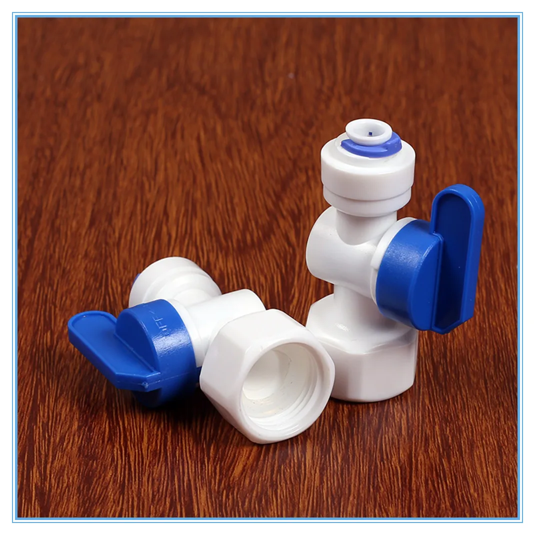 

RO Water Straight 3/8"OD Hose 1/2"BSP Female Thread Quick Connect Fittings Plastic Ball Valve Reveser Osmosis Fitting