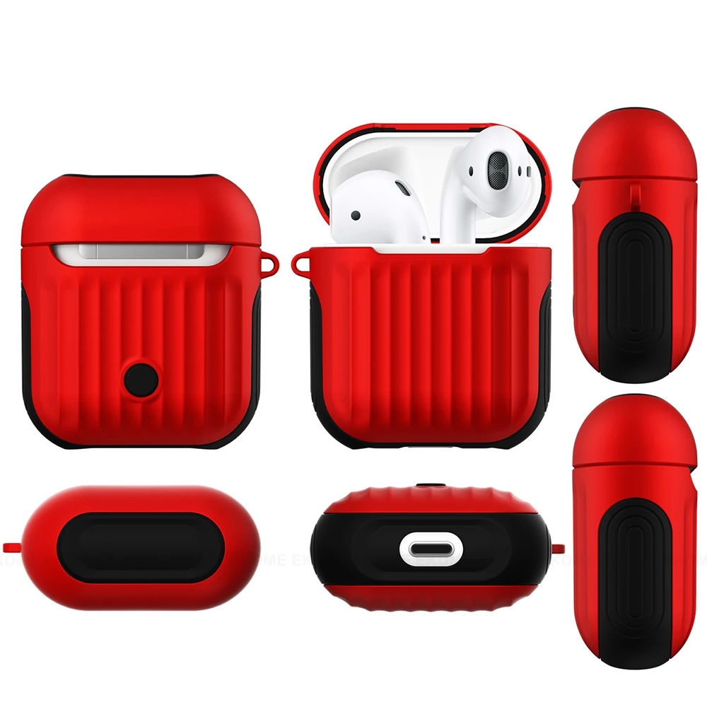 Чехол для наушников Apple AirPods чехол с Bluetooth защитный Air Pods аксессуары из