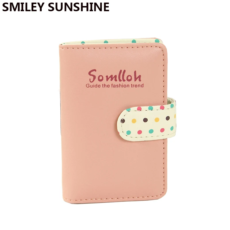 

SMILEY SUNSHINE 20 card slots matte women business card holders fashion candy color credit card wallet bank card case ID holders