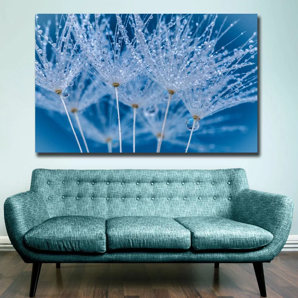 Fashion Printing Plant with Dew Oil Painting Home Decor on Canvas Modern Wall Art Print Poster Unframed | Дом и сад