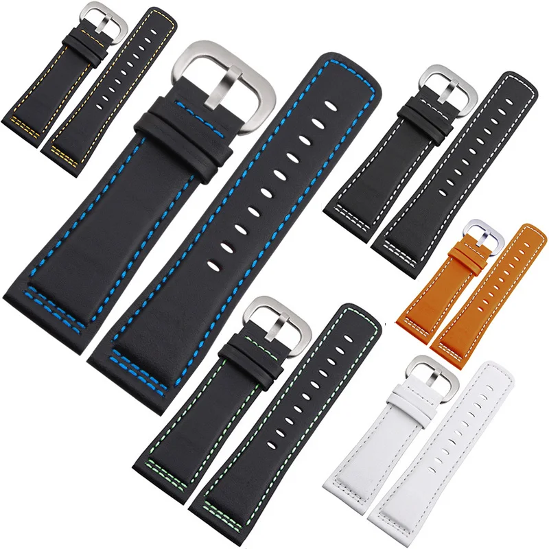 Friday seven leather strap 28mm watch strap male calf for seven sevenFriday Friday