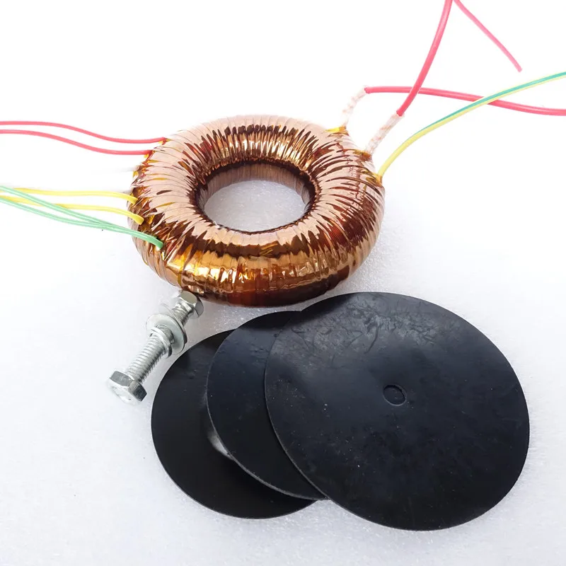 50W 4N OFC O-type audio transformer for DAC pre-amp OUTPUT AC18V~0~18V 0~9V 0~9V INPUT 230V