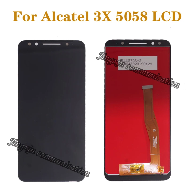 Скидка 100% тест для Alcatel 3X5058 5058A 5058I 5058J 5058T 5058Y ЖК дисплей + сенсорный экран компоненты дигитайзер Запасные части + Инструменты