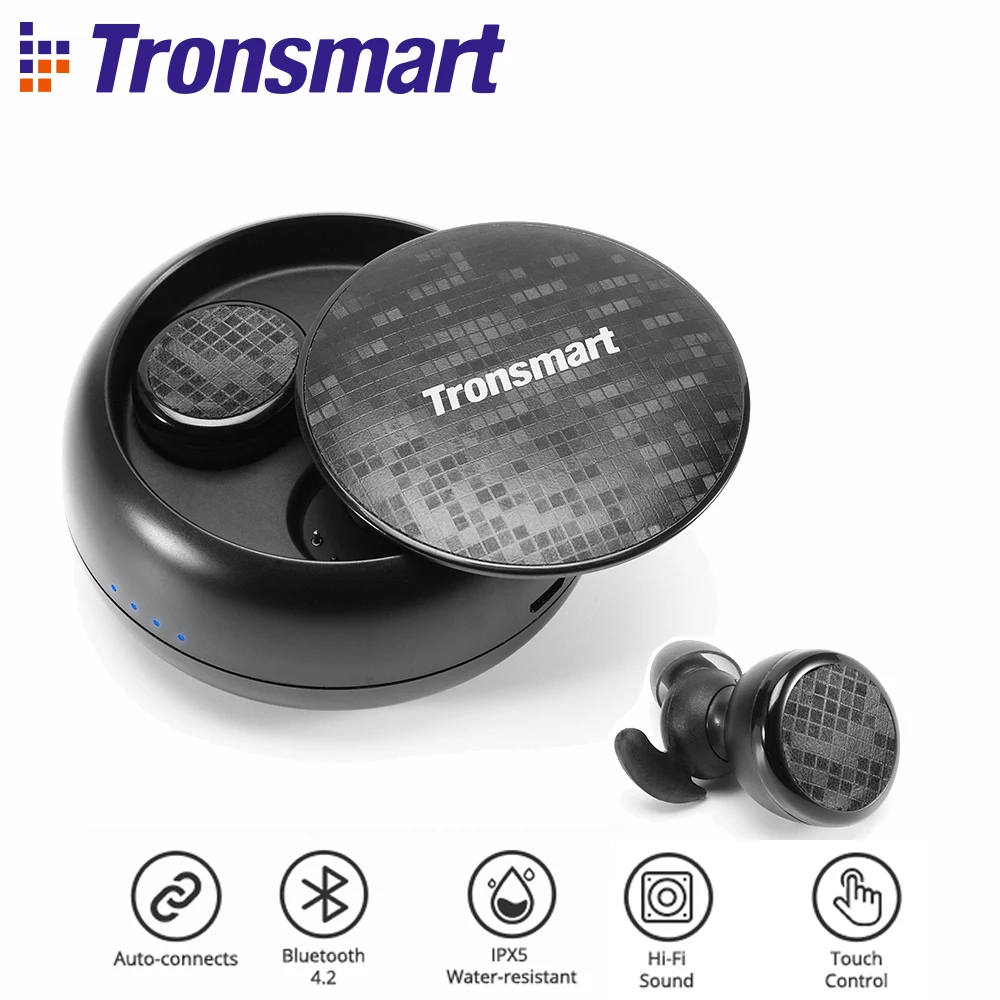 

Tronsmart Encore Spunky Buds Bluetooth Earphone Wireless Earphone True Wireless Stereo Earbuds IPX5 with Mic Gesture Control TWS