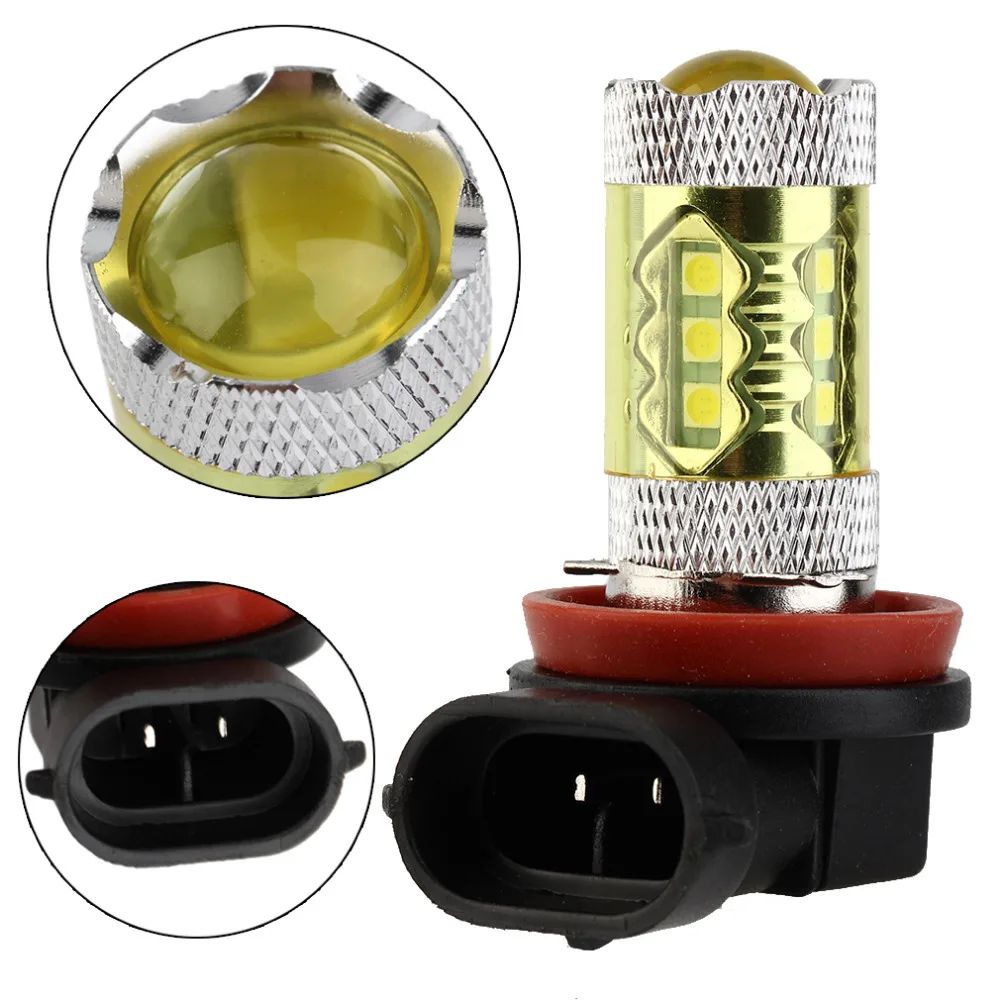 

Practical H11 80W 800LM Super Bright Auto LED Golden Light Auto Fog Lamp Light Bulb Driving Car Light Fog Lamp Hot Sale