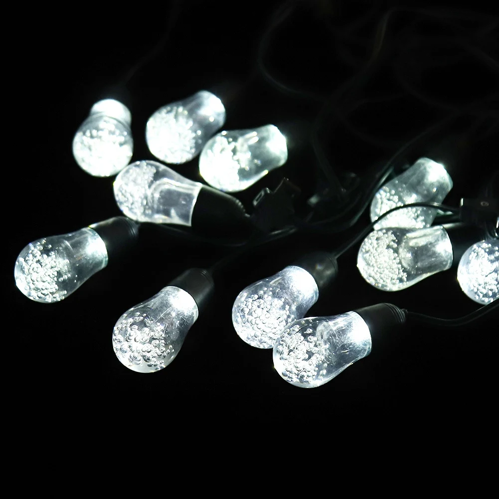 Улица 5,3 м 12LED Солнечный свет шнура водостойкие лампы строка для праздничное Рождественское украшение guirlande lumineuse exterieur