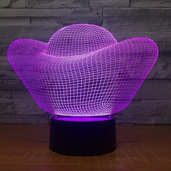 

7 color light gold ingot 3D night light LED creative children's gifts table lamp 1456