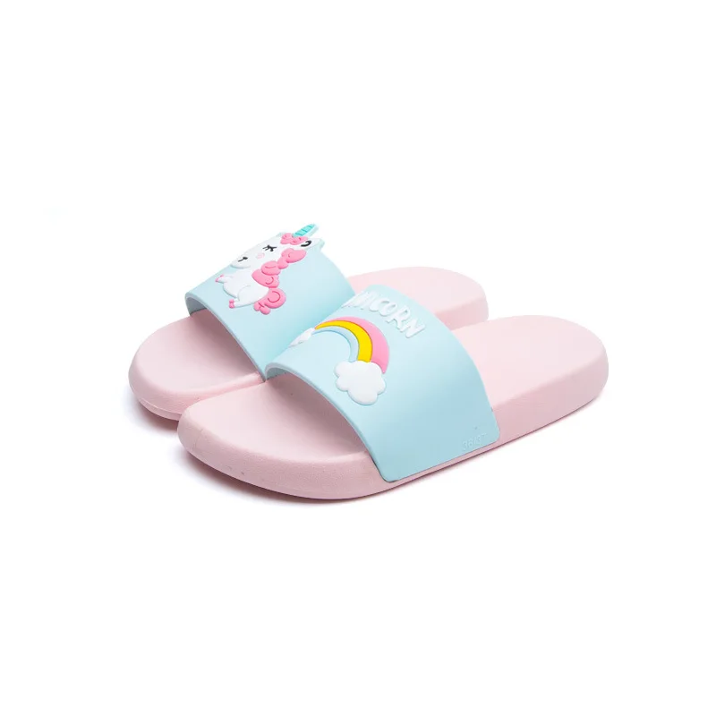 children's rainbow flip flops