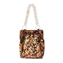 Leopard Print Plastic Bags And Get Free Shipping On Aliexpress New Bag Clear Pvc Plastic Bucket Acrylic Chains Vintage Party Clutch Women Shoulder Handbag Leopard