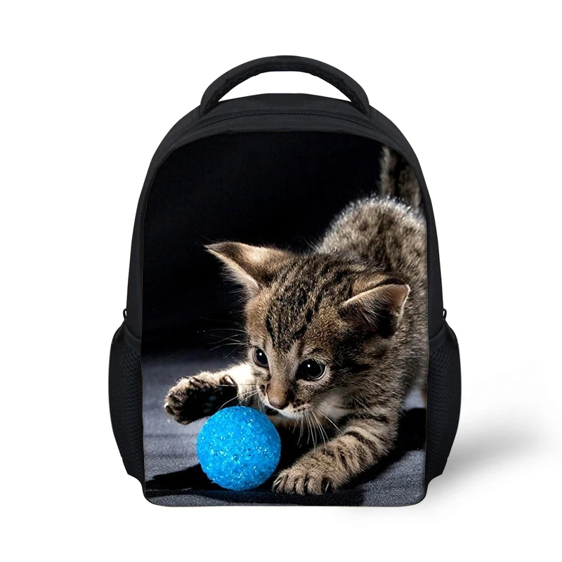 Новые Симпатичные без рукавов с принтом кошки, рюкзак для отдыха рюкзак для путешествий, школьный, с мягкой спинкой школьная сумка рюкзак для девочек детский рюкзак