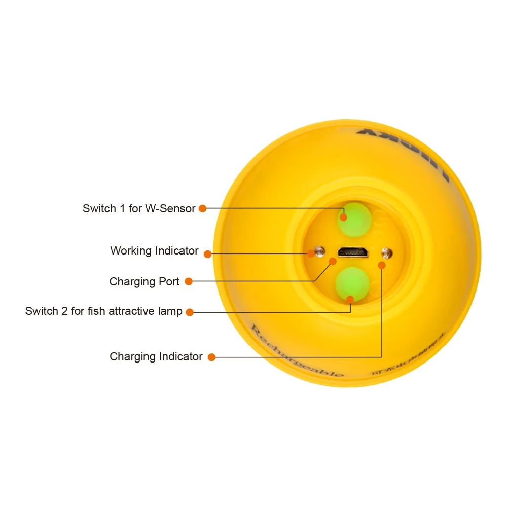 Fish Finder ff1108-1 cwla wireless Findfish Rechargeable sonar sensor fish finder echo sounders deeper fishfinder waterproof (24)