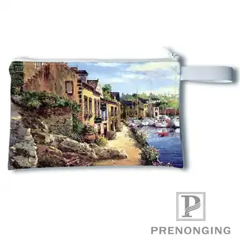 

Custom Downtown Printing Coin Purse Change Purse Zipper Zero Wallet Phone Key Bags Fashion Small Female Purse#19-01-22-2-100