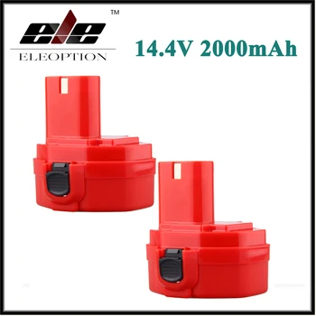 

2x Eleoption 2000mAh 14.4 Volt 14V Rechargeable Power Tool Battery for Makita 1420 1422 192600-1 193985-8 4033D 4033DZ 4332D
