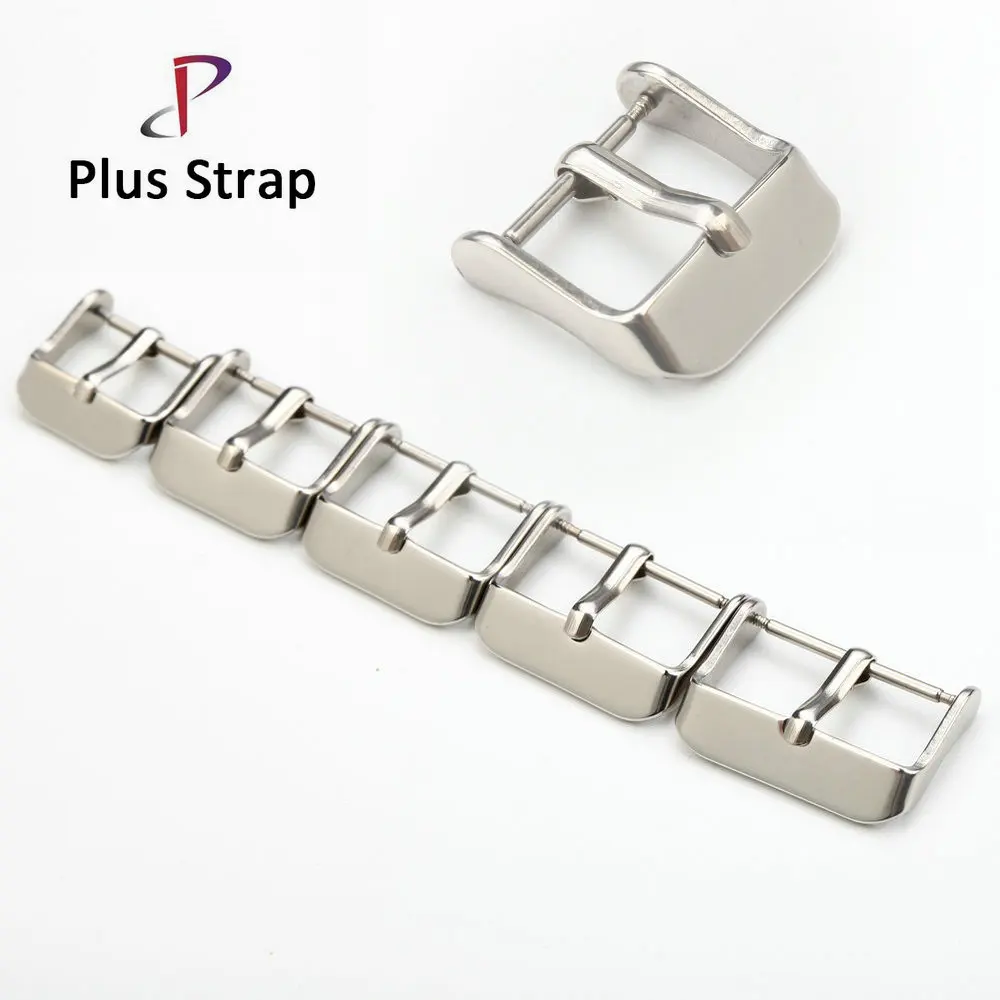 PLus Strap Watch Clasp 12 14 16 18 20 mm Brushed Deployment Watchband Buckle Watches Accessories 316L Stainless Steel | Наручные часы
