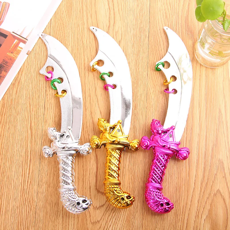 master sword 50pcs/lot halloween toy sword pirates accessories Plastic