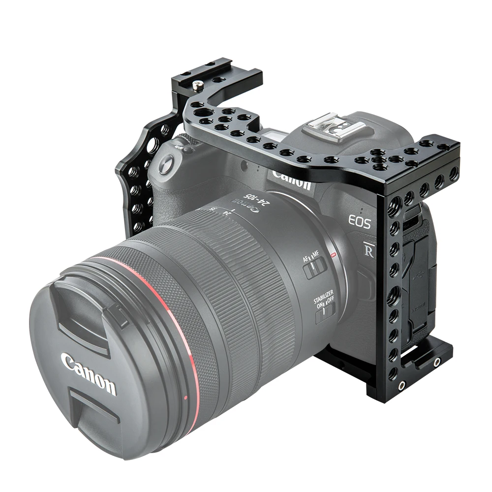 Алюминиевая клетка для камеры, видеосъемка, стабилизатор для камеры Canon EOS R w/крепление для холодного башмака для микрофона Magic Arm Monitor