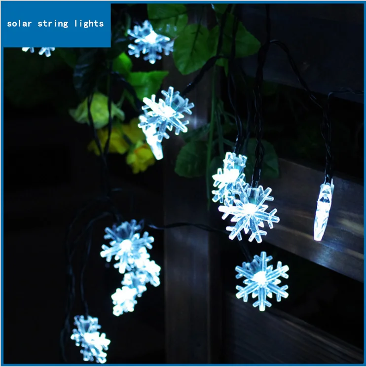 

20 LED luminaria colorful Snow lamp Solar Powered christmas Solar Led String Light led solar light outdoor decoration 1pcs/lot