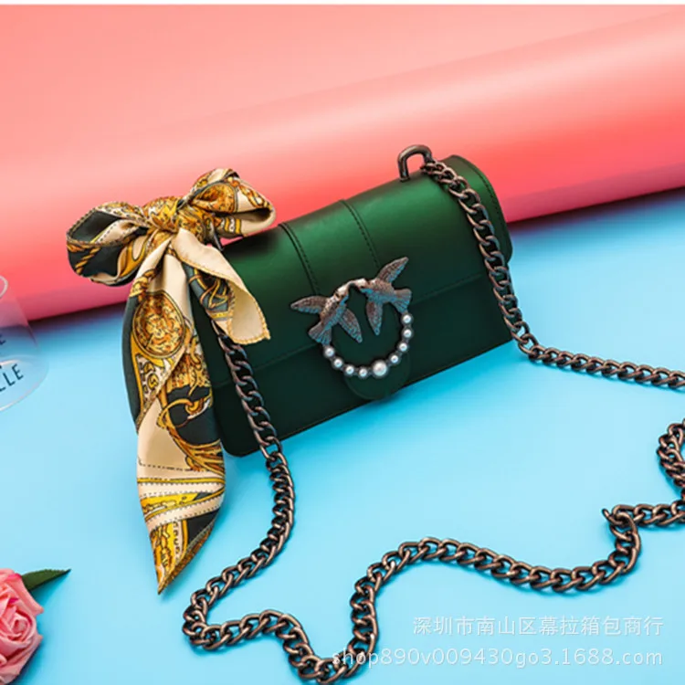 

Matte jelly bag 2018 han edition swallows the new single shoulder bag joker chain a undertakes aslant female bag