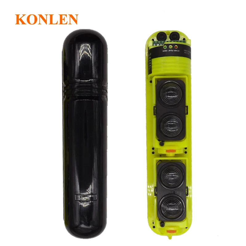 

KONLEN Outdoor Active Infrared 4 Beam Sensor LCD IR Barrier Detector Photoelectric Perimeter Fence Gate Alarm 250m