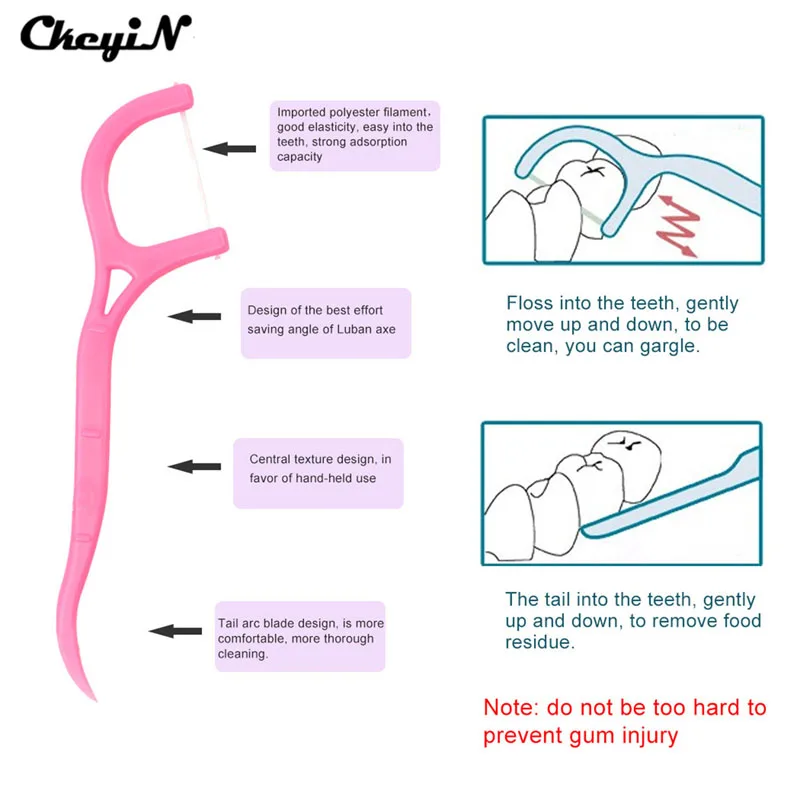 125 шт. высокое качество зубная нить зубная выбирает Уход за полостью рта Teethpick межзубных кисти Flosser чистые бактерии остатки пищи P46