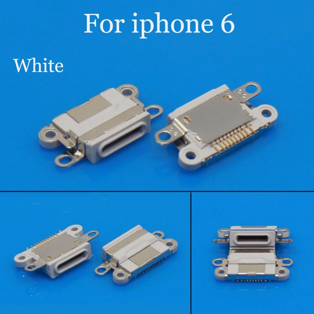 Разъем JCD для Iphone 4/5/6/6plus/7 USB разъем зарядки и передачи данных белый или серый цвета