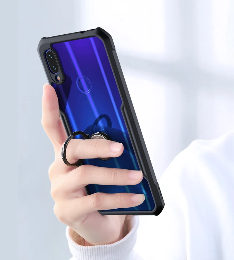 Противоударный чехол XUNDD для Xiaomi Redmi Note 7, чехол с подушкой безопасности, прозрачная задняя крышка из поликарбоната для Redmi Note 7 Pro, чехол из ТПУ, бампер