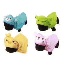 Мультфильм с капюшоном Собака Банное полотенце сушилка для собаки Полотенца щенок очистки супер абсорбирующие халаты мягкая на ощупь домашних животных 4 вида цветов 4 Размеры