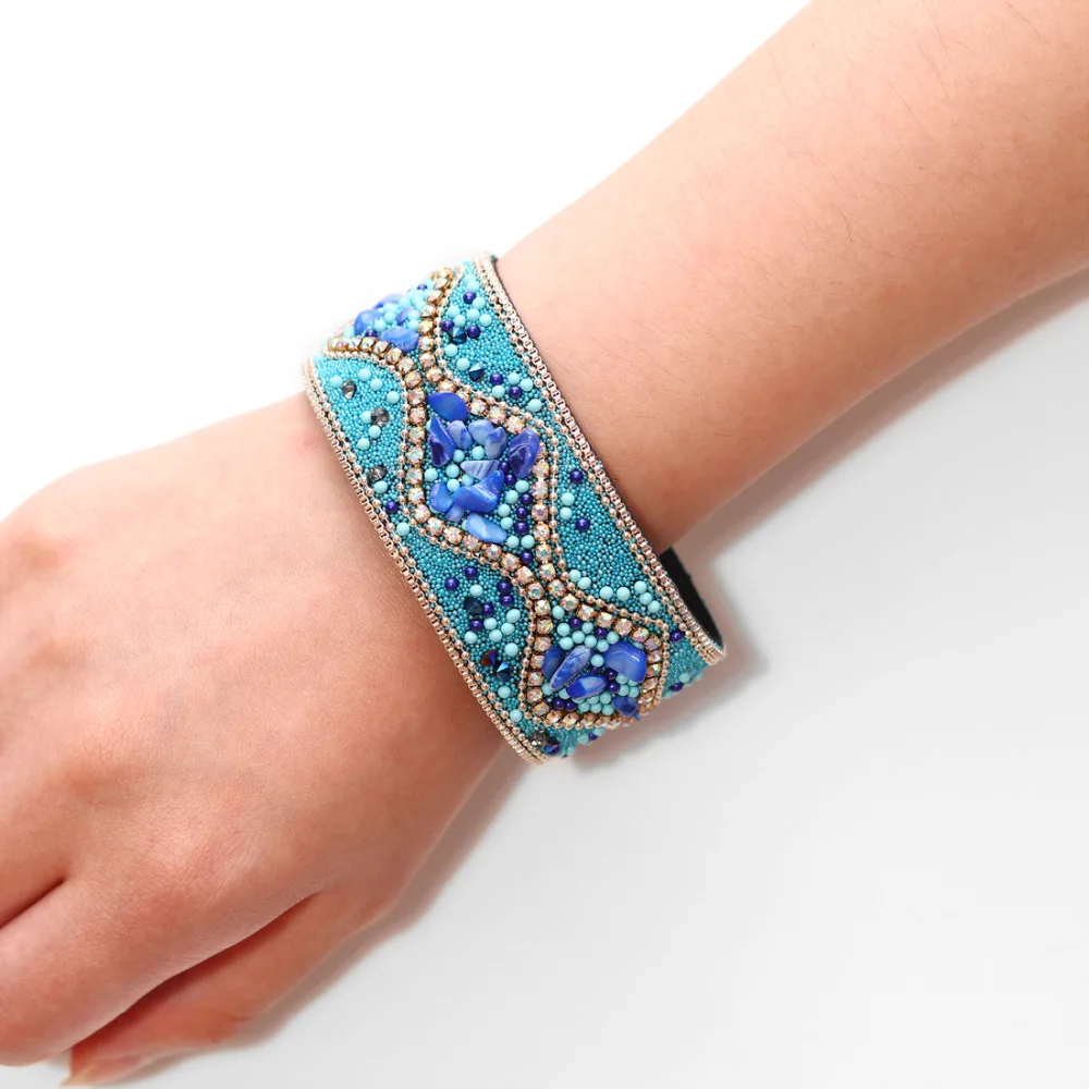 Красочный плетеный браслет для женщин Femme натуральный камень Cystal нерегулярный натуральный камень браслеты с подвесками и браслеты женские ювелирные изделия