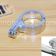 Мотоцикл универсальная хромированная Ручка крепления зажимные часы 32 мм 1 1/" для Harley Honda Yamaha Suzuki Kawasaki