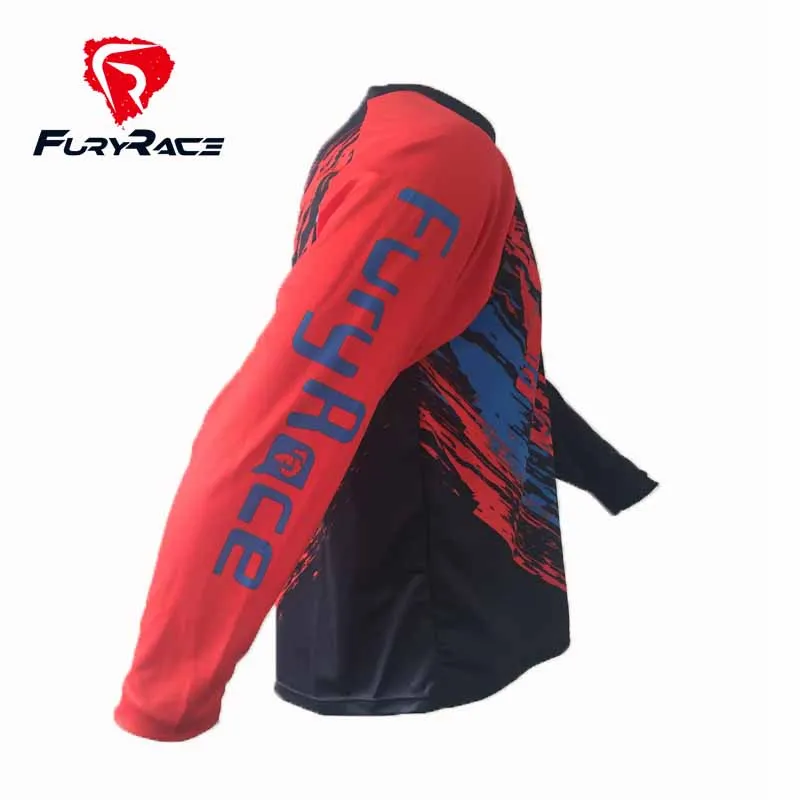 Бренд Fury Racing оригинал мужская майка MTB Джерси DH одежда для мотокросса футболка