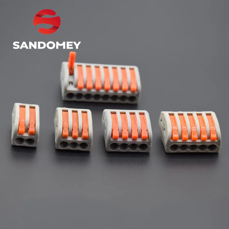 

10pcs 0.08-2.5mm222 WAGO fast wire Connectors,Universal Compact Wiring Connector, push-in Terminal Block PCT-212 213 214 215218