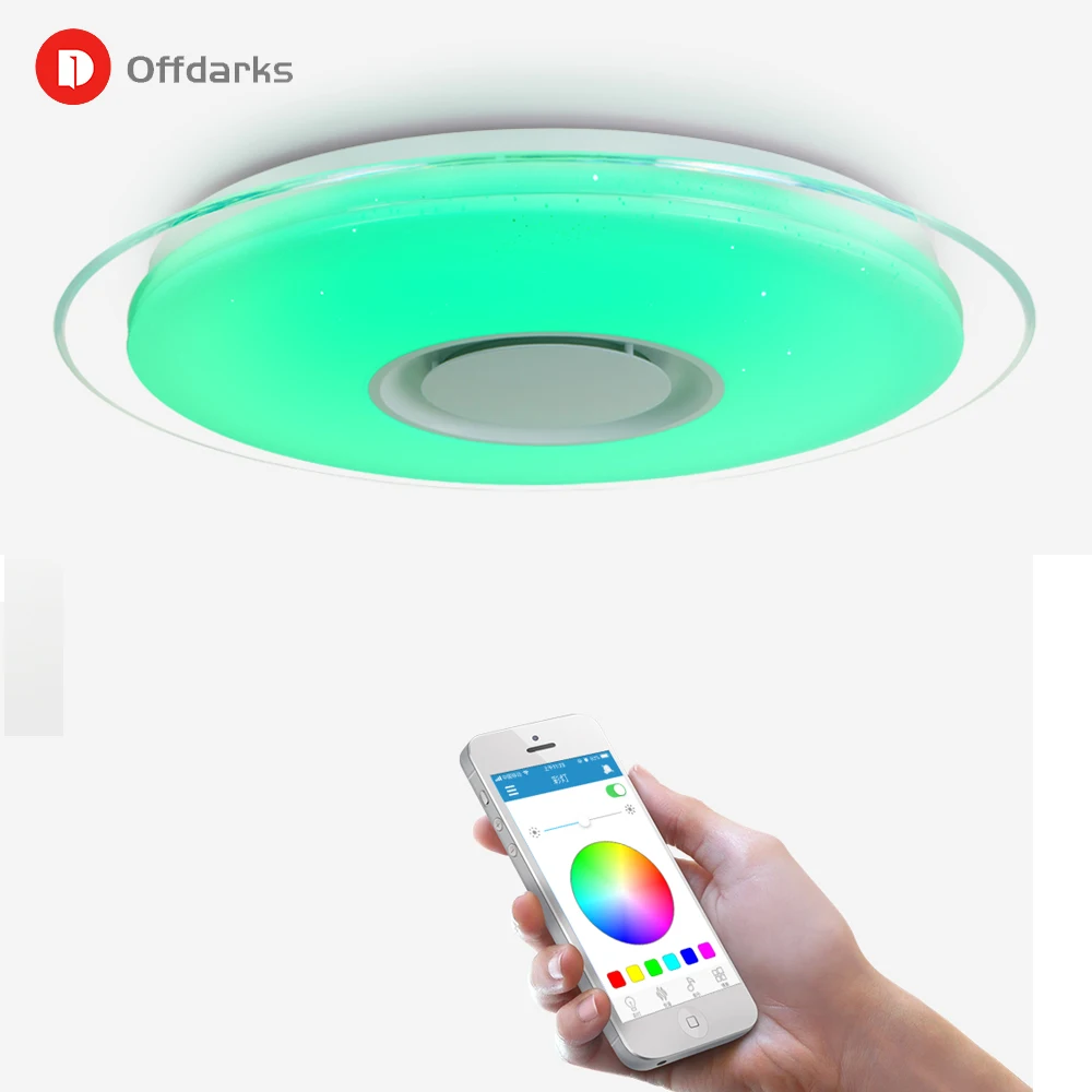  Modern LED ceiling light APP control RGB dimming bedroom living room kitchen children's room lamp c - 4000016068122