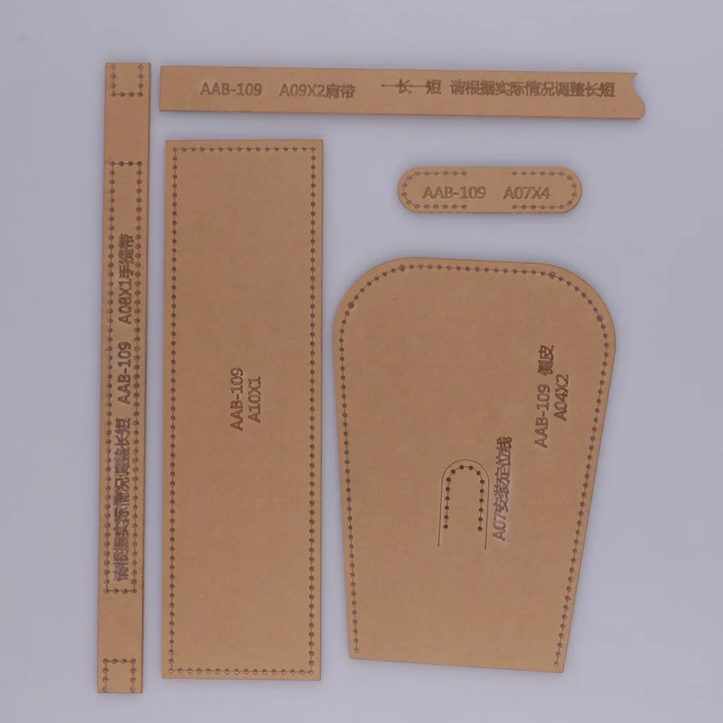 11pcs/Set Transparent Acrylic Leather Handbag Shoulder Bag Template Stencils DIY Leathercraft